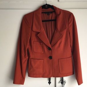 Lafayette Rusty orange wool and angora blazer